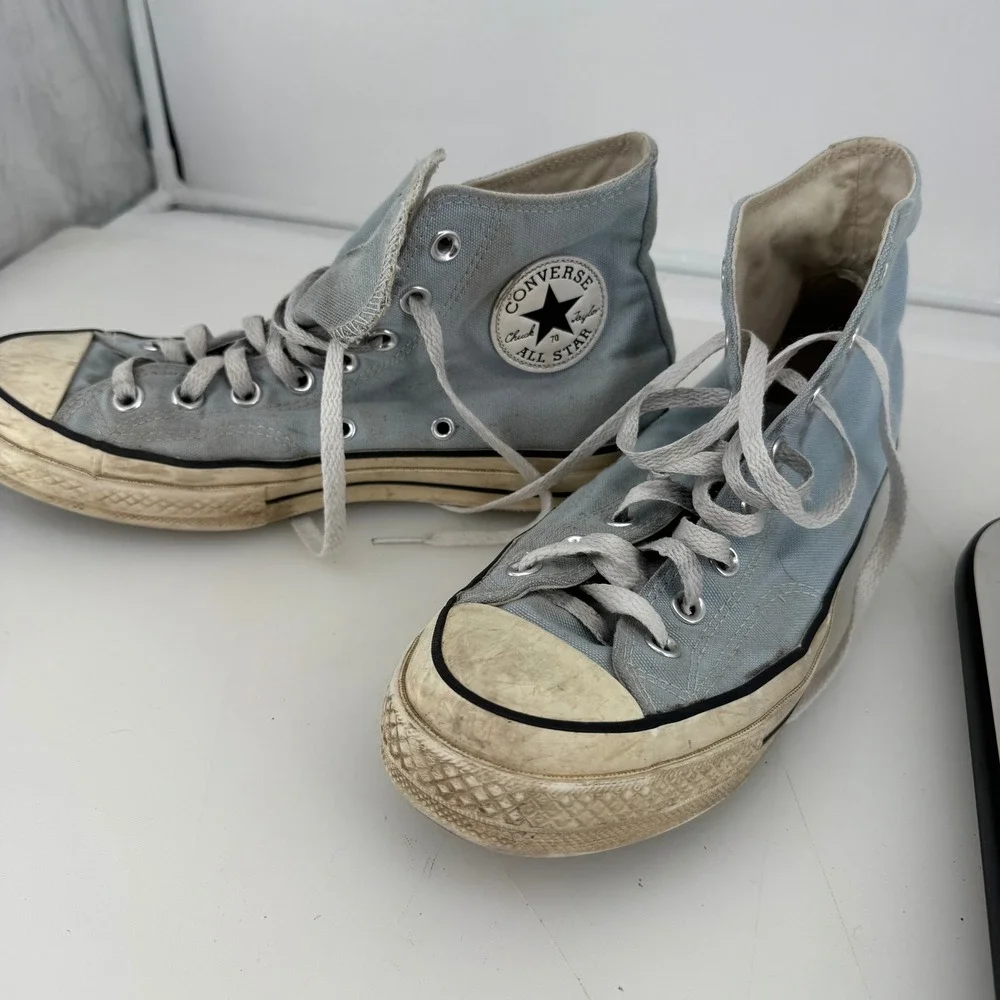 Converse Chuck 70 High Top Men 8 Light Blue A00459C Canvas Classic Retro Sneaker